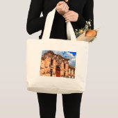 Guanajuato Pink Quarry Colonial Building Grote Tote Bag (Voorkant (product))