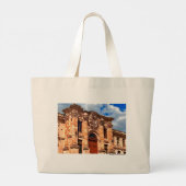 Guanajuato Pink Quarry Colonial Building Grote Tote Bag (Achterkant)
