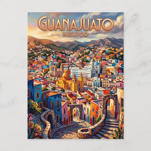 Guanajuato Stad Mexico Briefkaart (Voorkant)