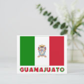 Guanajuato Unofficiale vlag Briefkaart (Staand voorkant)