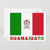 Guanajuato Unofficiale vlag Briefkaart (Voorkant / Achterkant)