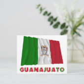 Guanajuato Waving Unofficial Flag Briefkaart (Staand voorkant)