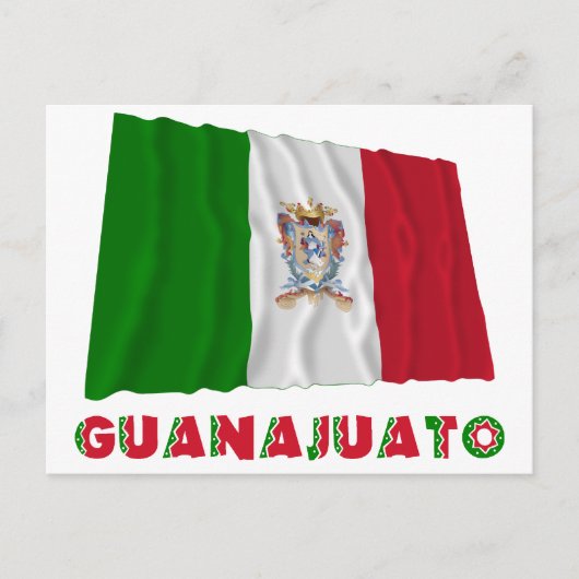 Guanajuato Waving Unofficial Flag Briefkaart (Voorkant)