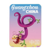 Guangzhou China keiale reisposter Magneet (Verticaal)