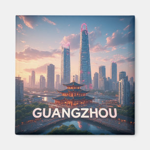 Guangzhou China Stad Souvenir 📍 Magneet