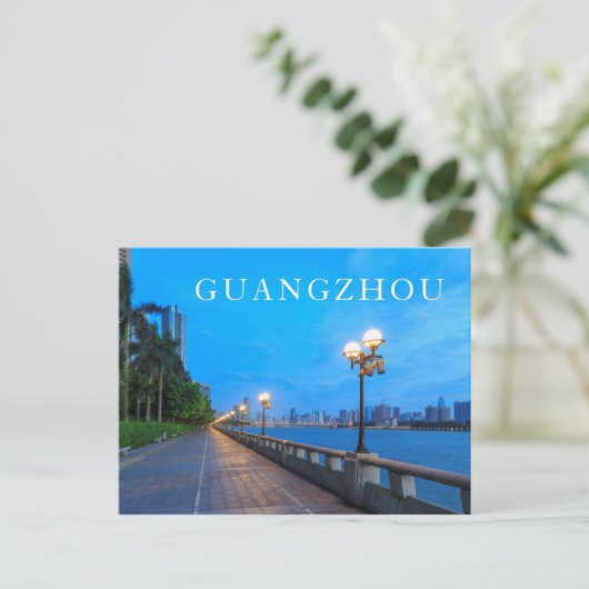 Guangzhou City waterfront Briefkaart (Staand voorkant)