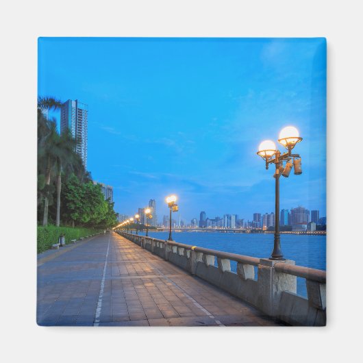 Guangzhou City waterfront Magneet (Voorkant)