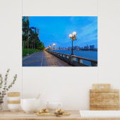 Guangzhou City waterfront Poster (Keuken)