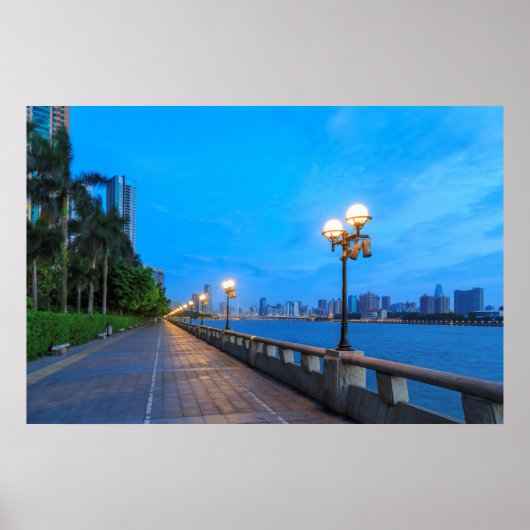 Guangzhou City waterfront Poster (Voorkant)