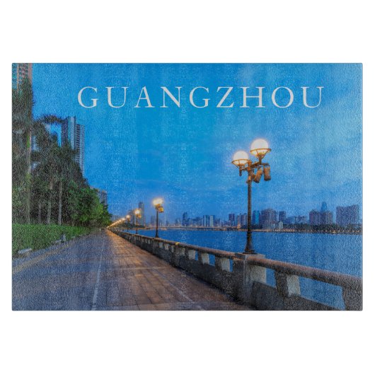 Guangzhou City waterfront Snijplank (Voorkant)