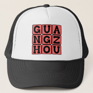 Guangzhou, Kanton, Stad in China Trucker Pet