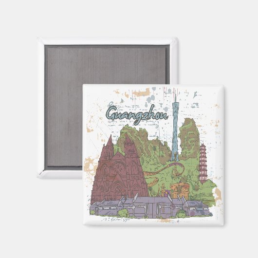 Guangzhou Magneet (Voorkant / Achterkant)