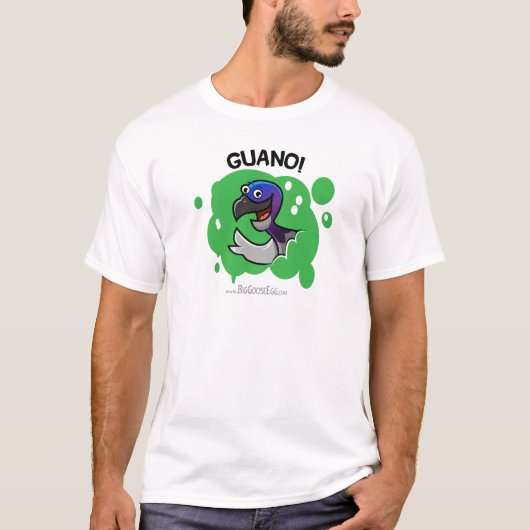 Guano! shirt van vogelpoep (Voorkant)