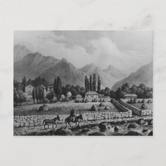 Guanta , uit "Historia de Chili", 1854 Briefkaart (Voorkant)