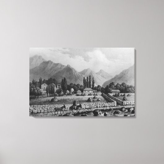 Guanta , uit "Historia de Chili", 1854 Canvas Afdruk (Voorkant)