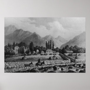 Guanta , uit "Historia de Chili", 1854 Poster