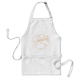 GUAPA soy - Vet CloudS - Oranje script Standaard Schort