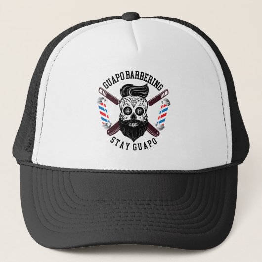 Guapo Barbering Trucker Hat Trucker Pet (Voorkant)