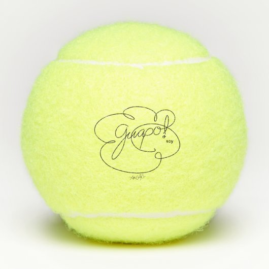 GUAPO ben ik - Bold CloudS Tennis Bal (Voorkant)