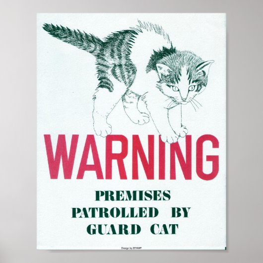 Guard Cat Poster (Voorkant)