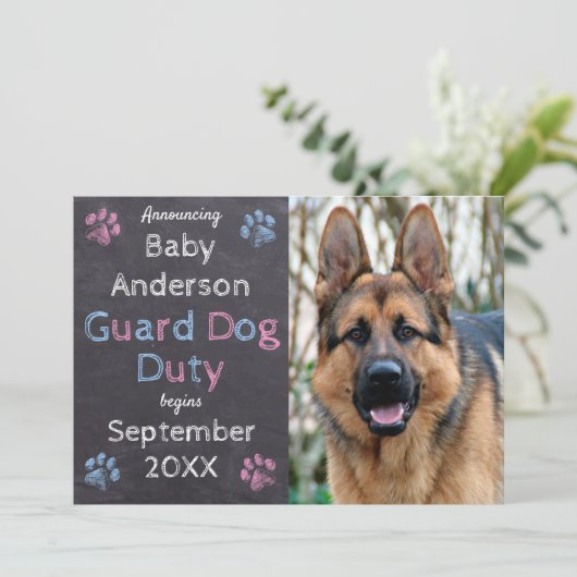 Guard Dog Duty begint met de aankondiging van de z (Staand voorkant)