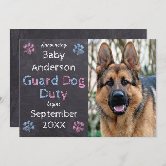 Guard Dog Duty begint met de aankondiging van de z (Voorkant / Achterkant)