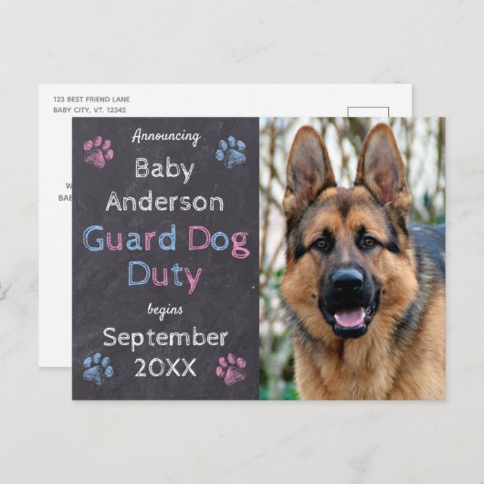 Guard Dog Duty begint met de aankondiging van de z (Voorkant / Achterkant)