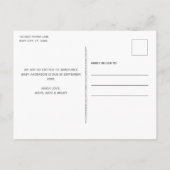 Guard Dog Duty Zwangerschap Aankondiging Briefkaar (Achterkant)