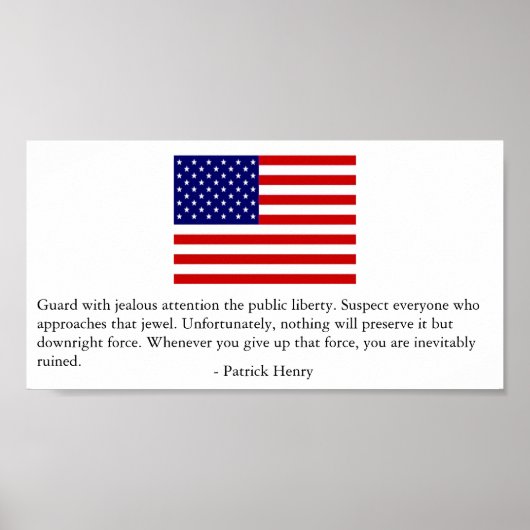 Guard Public Liberty - Patrick Henry Poster (Voorkant)
