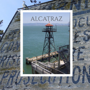 Guard Tower, Alcatraz Island Prison, Californië Briefkaart