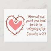 Guard Your Heart Briefkaart (Voorkant)