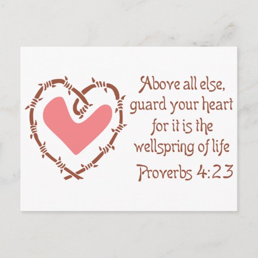 Guard Your Heart Briefkaart (Voorkant)