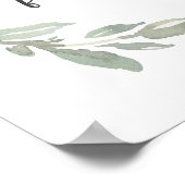 Guard Your Heart Minimal Bible Verse Green Leaves Poster (Hoek)