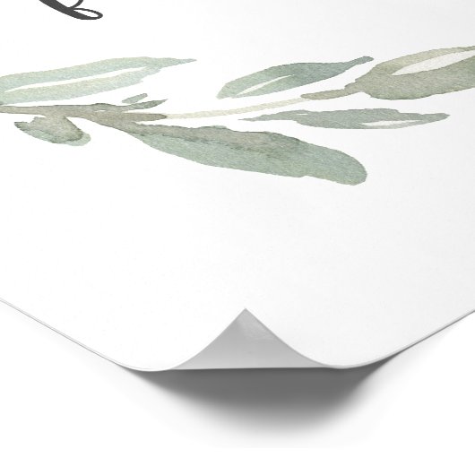 Guard Your Heart Minimal Bible Verse Green Leaves Poster (Hoek)