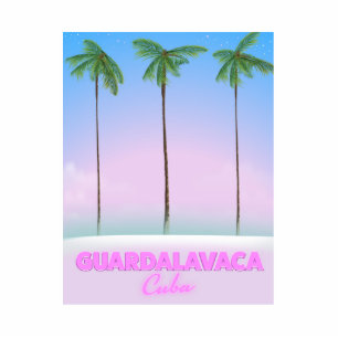 Guardalavaca Cuba — poster van het klassieke reize Staand Fotobeeldje