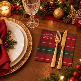 Guardanapo de Natal Xadrez Clássico Servet