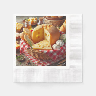 Guardanapo de Papel Personalizado Pães e Queijo Servet