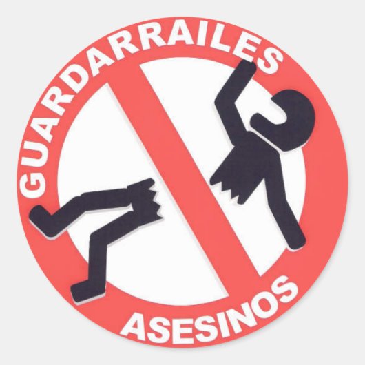 guardarrailestocarrodilla.com pegatina ronde sticker (Voorkant)
