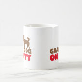 Guardehond op kantoor chihuahua koffiemok (Center)