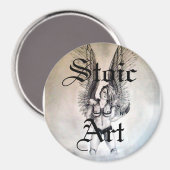 Guardian 1, stoïcijns, kunst magneet (Voorkant / Achterkant)