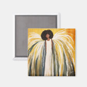 Guardian Angel 2 Inch Square Magnet (Voorkant / Achterkant)