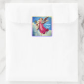 Guardian Angel And Child Inspirational  Vierkante Sticker (Tas)