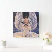 Guardian Angel, Antanenka Studio Home Collect Vierkante Klok (Huis)