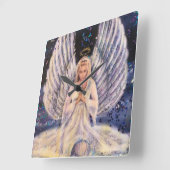 Guardian Angel, Antanenka Studio Home Collect Vierkante Klok (Hoek)