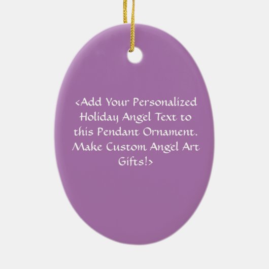 Guardian Angel Art Custom Holiday Gift Ornaments Keramisch Ornament (Achterkant)