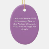 Guardian Angel Art Custom Holiday Gift Ornaments Keramisch Ornament (Achterkant)