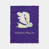 Guardian Angel Art Custom Soft Fleece Blanket (Voorkant)