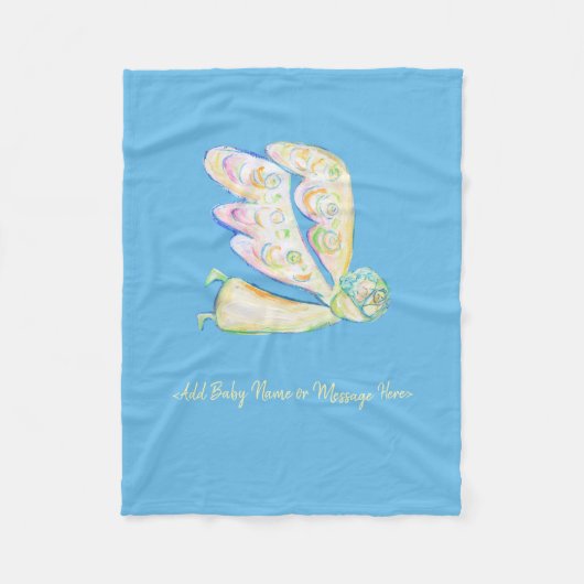 Guardian Angel Art Custom Soft Fleece Blankets (Voorkant)