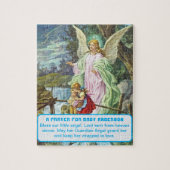 Guardian Angel Baby Boy Keepsake Legpuzzel (Verticaal)