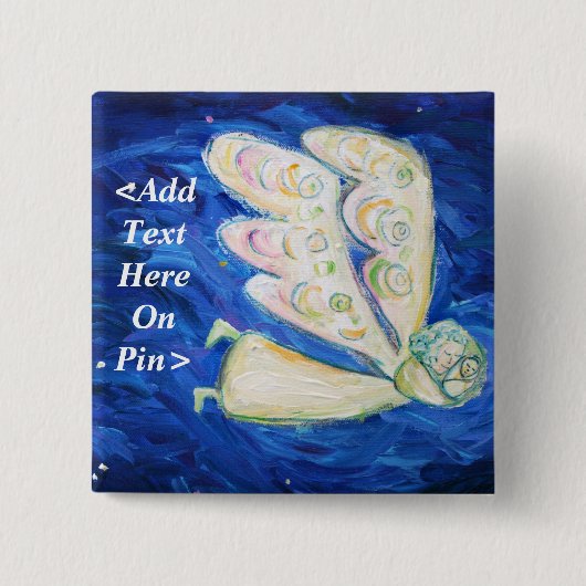 Guardian Angel & Baby Custom Button Message (Voorkant)